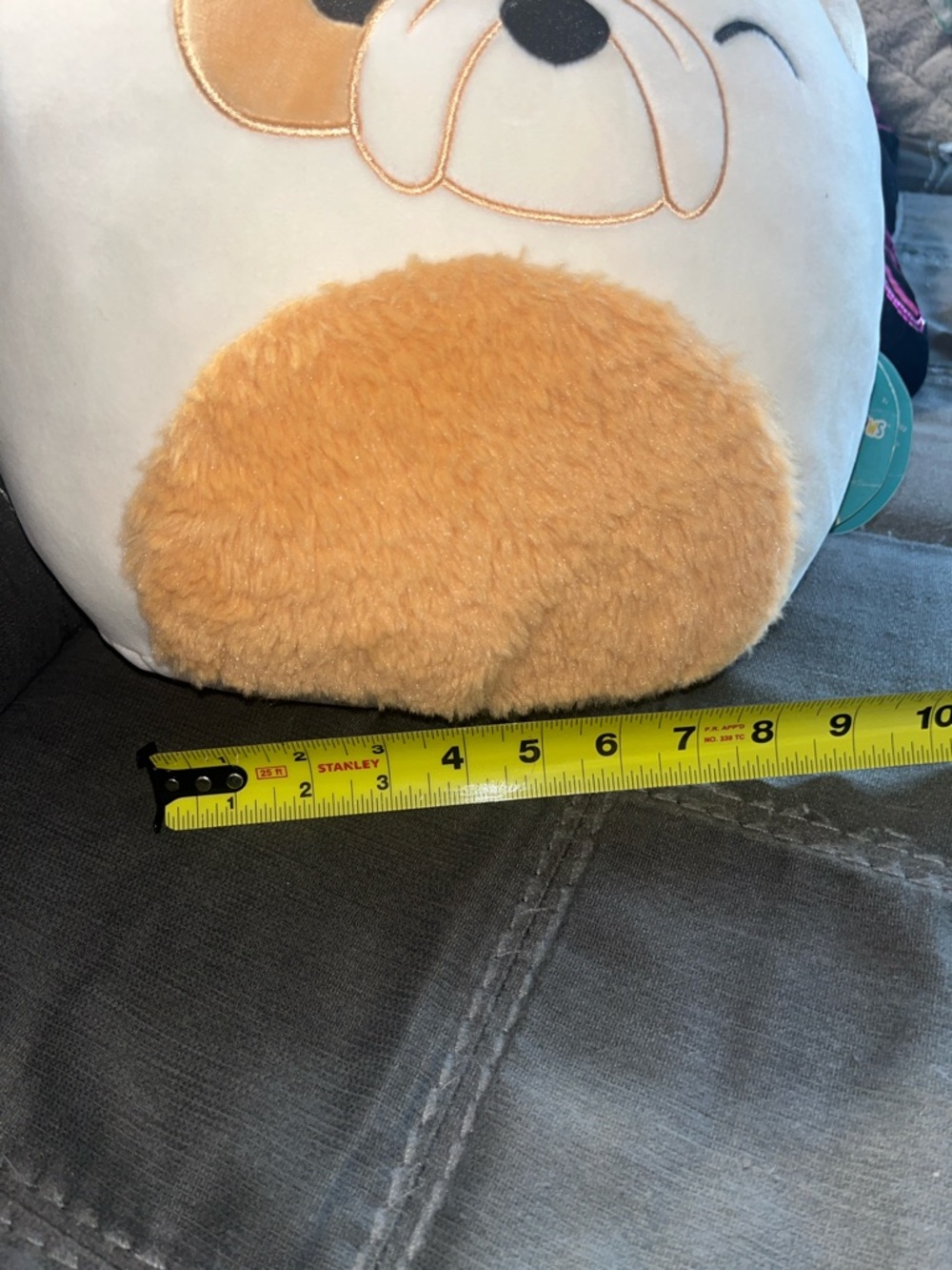 Squishmallows Cream & Tan Dog Plush Cushion - Picture 9 of 9
